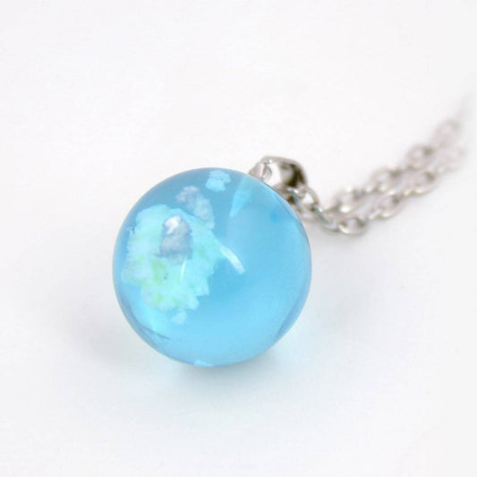 Blue Sky Cloud Resin Necklace Fashion Accessories