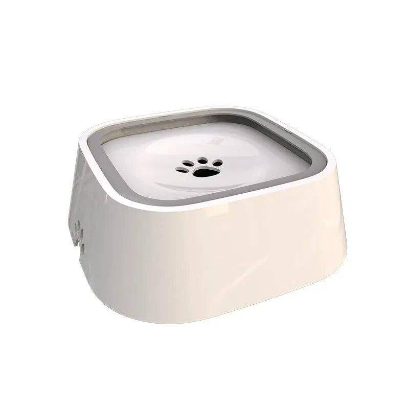 1.5L Floating Dog & Cat Water Bowl Best Sellers Color: White