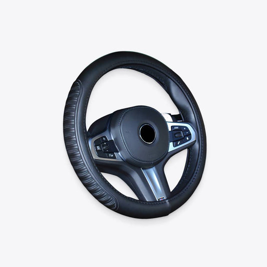 Black Stitched Steering Wheel Cover Car Accessories
