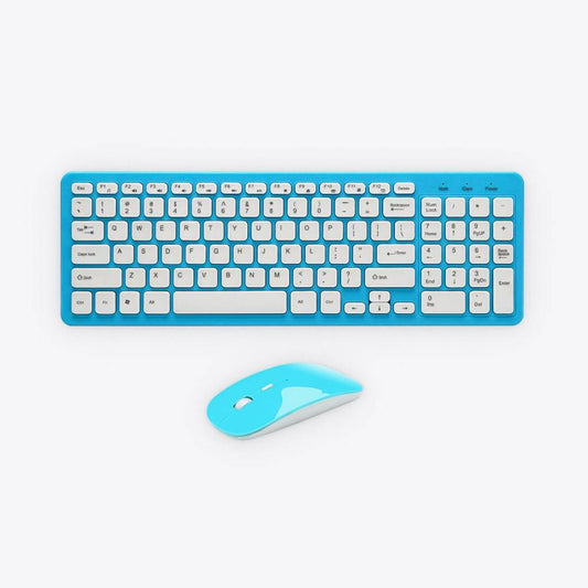 Blue Wireless Keyboard & Mouse Gadgets &amp; Electronics